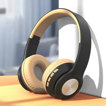 Novo Fone de ouvido sem Fio 5.0 Fones de ouvido Bluetooth Dobrável Sport Music Fones de ouvido Cartão SD Mic Estéreo HIFI Para Samsung IOS Presente