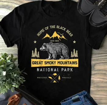 Great Smoky Mountains National Park, T-shirt Urso Vintage