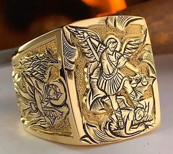 2021 Nova Chegada de Mulheres Anel de Moda de Ouro Antiga Mitologia grega, a Lenda de Presente de Jóias de Luxo para Homens Memorial Anéis
