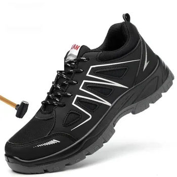Segurança-72 Holfredterse de Segurança Para Mens Respirável de Aço do Dedo do pé de Botas de Trabalho Indestrutível Anti-quebra, Anti-punctura Leve Sapatos