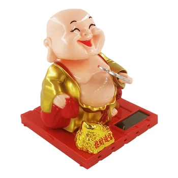 Estátua De Carro Solar Maitreya Decoração Figura De Ornamento Escultura Sorrindo Brinquedos Painel Números De Dança Decorações Shui Feliz