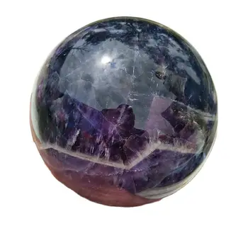 96-100mm Natural Fantasia Ametista Esfera de Cristal de Pedra de Bola Decoração de Quarto feng shui Ornamentos e Bruxaria de Reiki de Cura Cristais