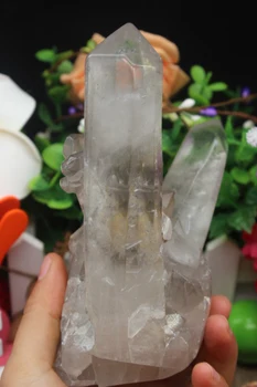 816 gramas de quartzo natural de cristal de cluster do mobiliário de artigos para curar