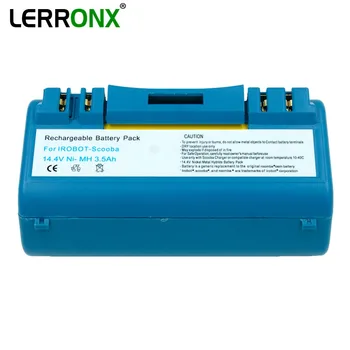 LERRONX 14,4 V 3500mAh NI-MH Substituição Aspirador de Bateria Recarregável para a iRobot Scooba 330 340 350 380 385 390 5900 5800