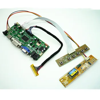 HDMI+DVI+VGA+ÁUDIO LCD Controlador de Placa kit de 15.4