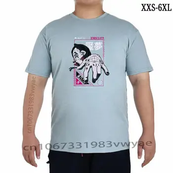 Tsuyuri Kanao Demon Slayer T-Shirt Dos Homens Do Algodão Suor De Manga Curta De Verão De Grandes Dimensões Tee Roupas Da Moda Hip Hop Tops Homem TShirt