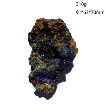 C3-7B 100% Natural de Pedra Azurite Cluster de Malaquita Cristal Mineral Amostra a Decoração Home da Província de Anhui na China
