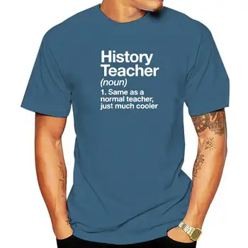 Engraçado Repetir-Me Professor de História Gráfico T-Shirt de Manga Curta-O-Pescoço T-shirt de Algodão Professor de História Definição Tee Tops
