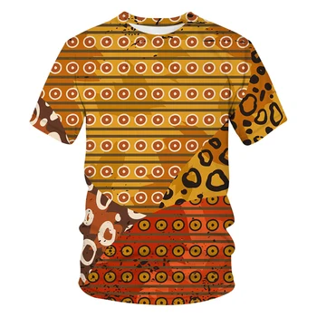 Verão quente-vendendo a moda e belos homens do Leopard Impressão 3D de impressão de T-shirt de Verão hip-hop T-shirt de mangas curtas moda