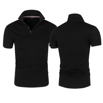 Moda masculina de Alta Qualidade Camisa de Golfe, Respirável Camisa de Polo de Negócios Casual Camisa de Manga Curta, os Homens de Colarinho T-shirt de Verão