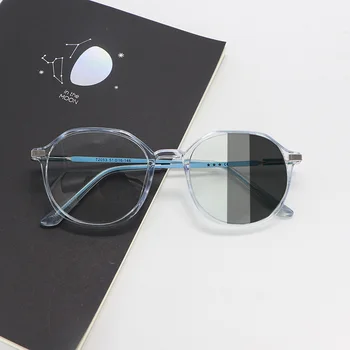 Fotossensíveis Transição de Óculos para Mulheres Anti-Luz azul Anti-radiação Anti Radiação Homens Computador Óculos de Lentes Substituíveis
