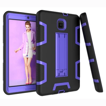 Pesados Híbridos Seguro Para Samsung Tab 8,0 2018 SM-T387 Caso Luva de Tablet Bolsa Tampa do Suporte de Armadura Anti-knock Queda de Resistência