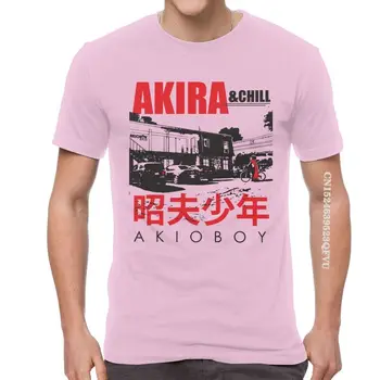 1988 Akira Shotaro Kaneda T-Shirts Gráfico Homens T Shirts Filme De Anime Neo Tokyo Camiseta De Algodão De Grandes Dimensões Tees Superior Kawaii Roupas
