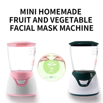 Mini Máscara Facial Máquina de Família Hidratante Instrumento da Beleza Verde/cor-de-Rosa Máscara Facial Máquina de BRICOLAGE Caseira de Máscara Facial
