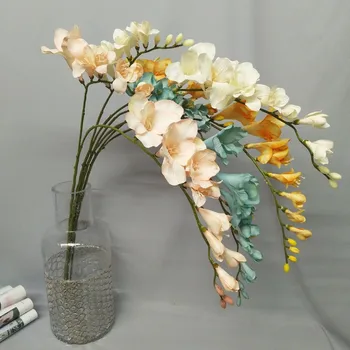 93 CM Artificial Cattleya Flor de Seda Orquídea Ramo Falso Flores para o Casamento de Quintal Decoração Sala de estar