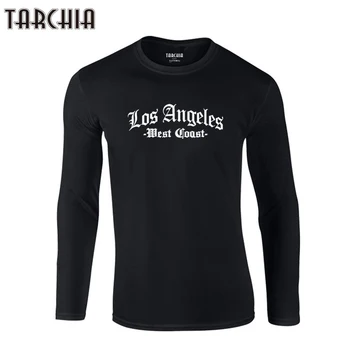 2022 TARCHIA Nova Moda de Topo Tee Pulôver de T-Shirts Homens Los Angeles, Long Sleeve T-Shirt 100% Algodão Tamanho Plus de grandes dimensões Barato