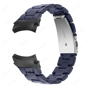 Sem lacunas pulseira para samsung galaxy watch faixa 4 do clássico de 46mm de 42mm de resina correa para o galaxy watch 4 44mm 40mm, sem lacunas wriststrap