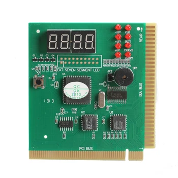 2/4 Dígitos Display LCD PC Analyzer Diagnóstico Cartão postal placa-Mãe Testador com o Indicador CONDUZIDO para o ISA Bus PCI Mian Conselho