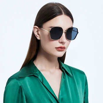 As mulheres de Óculos de sol Polarizados UV400 da Lente do inclinação de Moda de Luxo Senhoras Vintage, Óculos de Sol ao ar livre Retro Óculos Para mulheres 329