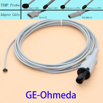 Médico reutilizável sonda de temperatura para a GE-Ohmeda monitor,3pin adulto/pediátrica superfície da pele/esofágica/retal sensor de temperatura.