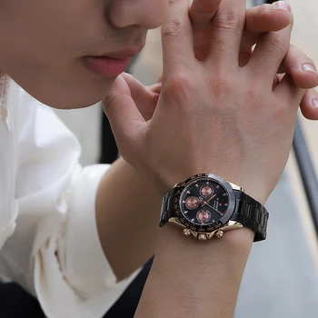 Venda quente NAVIFORCE de melhor Marca de Luxo Relógio Homens Casual de Moda Data Relógio Masculino Impermeável Luminoso de Aço Inoxidável do relógio de Pulso 2021