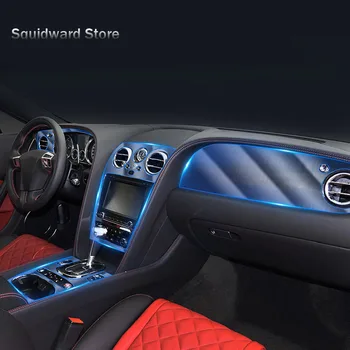 Para a Bentley Continental GT 2012-2017 Interior do Carro Console de Velocidades Painel de Cinema Salão de Moldura Tampa Adesivo Tiras de TPU Reparação do filme