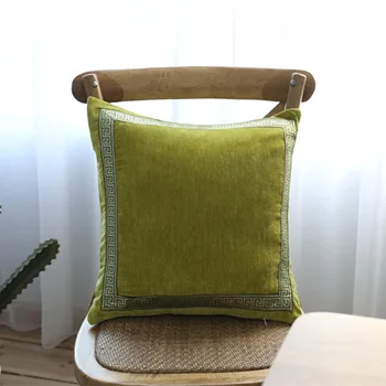Verde Travesseiro Capa de Veludo capa de Almofada 45x45cm Para o Sofá da Sala Almofadas Decorativas de Decoração de Casa