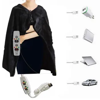 Macio USB Elétrico de Aquecimento de Produtos de Aquecimento Cobertor, Almofada de Ombro Pescoço Móvel Aquecimento Xale Casa de Inverno mais Quentes de Cuidados de Saúde