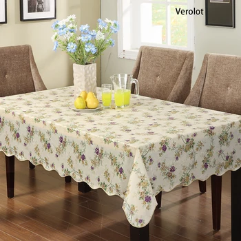 Verolot Roxo padrão Retângulo Toalha de mesa para Cozinha e Mesa de Casa Cobertura Perfeita para a Mesa de Jantar e Mesa de Escrita, 54 x 72