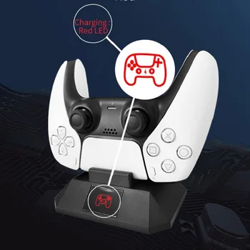 Playstation 5 /PS5 Controlador de Carregador USB Alça de Assento de Carregamento Rápido de Encaixe Suporte e LED Indicador de Jogo de Acessórios