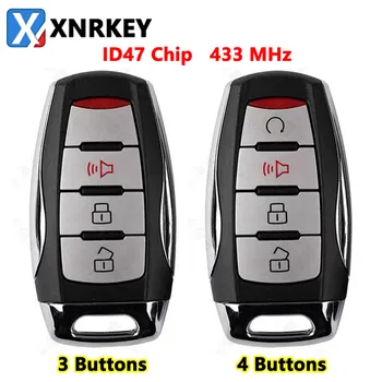 XNRKEY 3/4B Carro Inteligente Sem Chave Remota ID47 Chip 433Mhz para gwm como Grande Muralha Pao Poer Haval UTE Canhão-Carro X Chave Inteligente