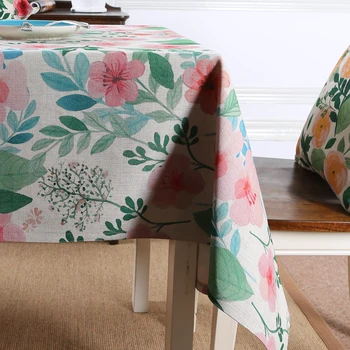 Personalizável estampa Floral Europa Pastoral roupa de cama de algodão toalha de mesa de restaurante, festa de casamento tampa de tabela kithcken toalhas de mesa
