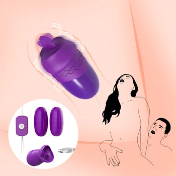 18+ Vibração Ovo Língua de Vibradores de Alimentação USB G-spot Massagem Lambendo o Clitóris Estimulador de Brinquedos Sexuais Para as Mulheres Vaginal Masturbadores