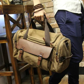Tidog O novo saco de bolsa de seção transversal Saco de Viagem de Lona mochila casual simples porta-documentos