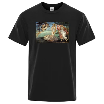 O Nascimento De Vênus, De Sandro Botticelli Moda Oversized T-Shirts De Verão Do Algodão Tee Roupa Casual Manga Curta T-Shirt Mens
