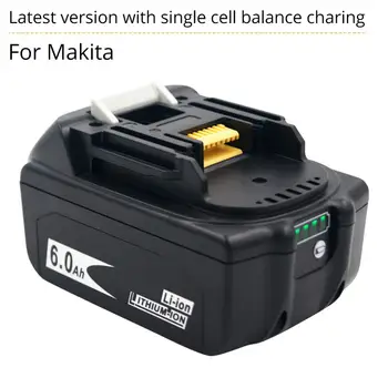 18V Makita BL1860 BL1880 18V 6000mAh 8000mAh Li-ion sem Fios Recarregáveis da Ferramenta eléctrica da Bateria para Makita BL1830 BL1840 BL1850