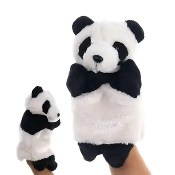 Animais Dos Desenhos Animados Do Panda De Pelúcia Fantoches De Mão Vivas Panda Adorável Mão Fantoche, Marionete De Brinquedos Para As Crianças De Boa Noite Contando A História
