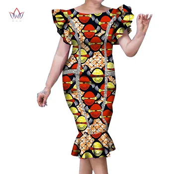 Vestidos de Mulheres Africanas Vestidos de 2022, a Nova Moda O decote Sequins Africano-se Dashiki, Roupas Plus Size Vestido de Festa Sexy WY7057