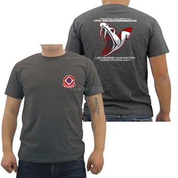 Nova Moda de Verão Camiseta Vfa102 Diamondbacks Esquadrão da Marinha dos Estados Unidos T-shirts Homens de Camisa de Algodão Fresco Tees Tops Harajuku