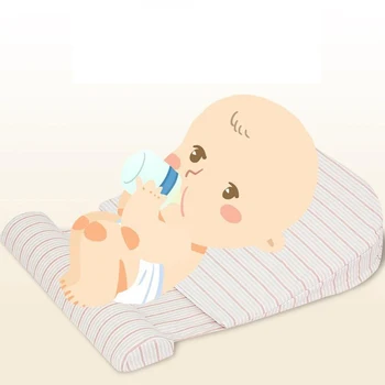 Cabeça do bebê Protetor de Travesseiro de Viagem do Recém-nascido Anti-cuspir Inclinação da Almofada do Lado de Dormir, Travesseiros Infantis Cunha Almofada de Leite de Alimentação Travesseiro
