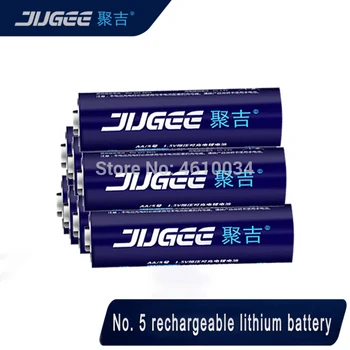 jugee 8pcs 1,5 v 3000mWh AA recarregável do Li-polímero da bateria do li-polímero de íon de lítio de bateria para ktv microfone bateria
