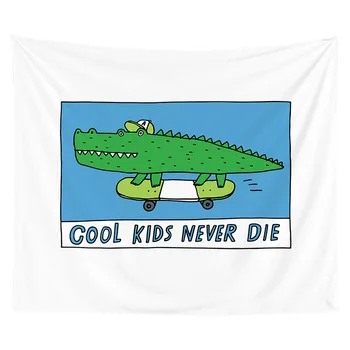 Cool Kids Nunca Morrem Tapeçaria Pendurada na Parede de Fofocas Tapeçarias Hippie de Parede, Tapetes, Decoração do Dormitório Cobertor 95x73cm